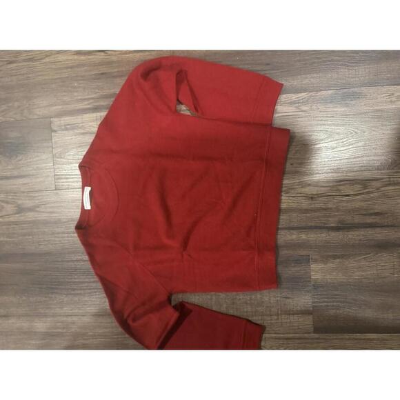 Brunello Cucinelli Red Cashmere Sweater sz M - Picture 2 of 6